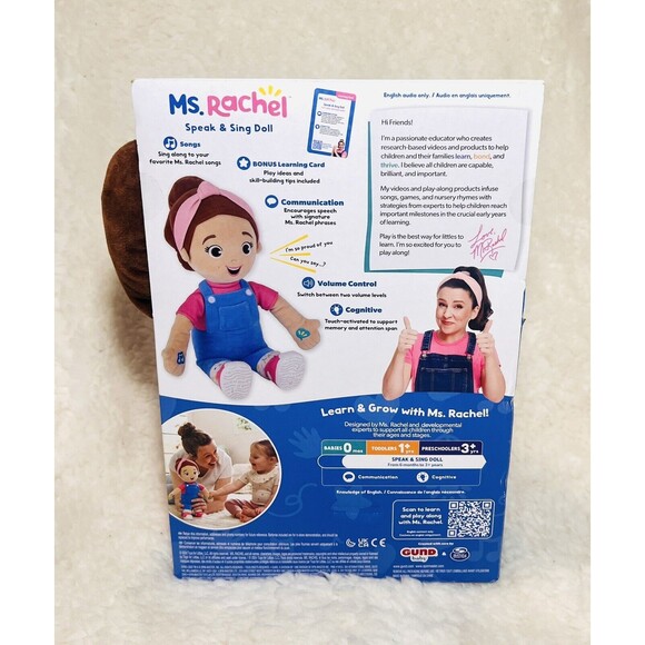 Ms. Rachel Speak & Sing Doll Touch-activated 16+ Signature Phrases - Picture 6 of 7
